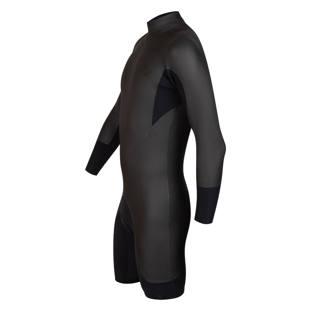 Thalia Surf Embossed 3/2 Long Arm Spring Mens Wetsuit, Black, view 2