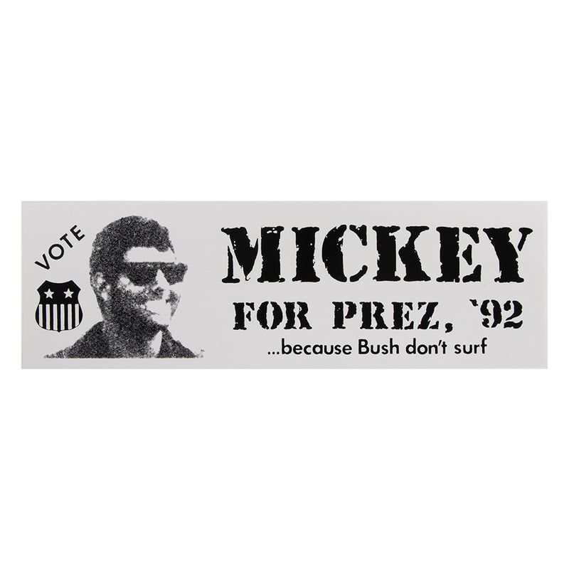 Mickey For Prez Sticker