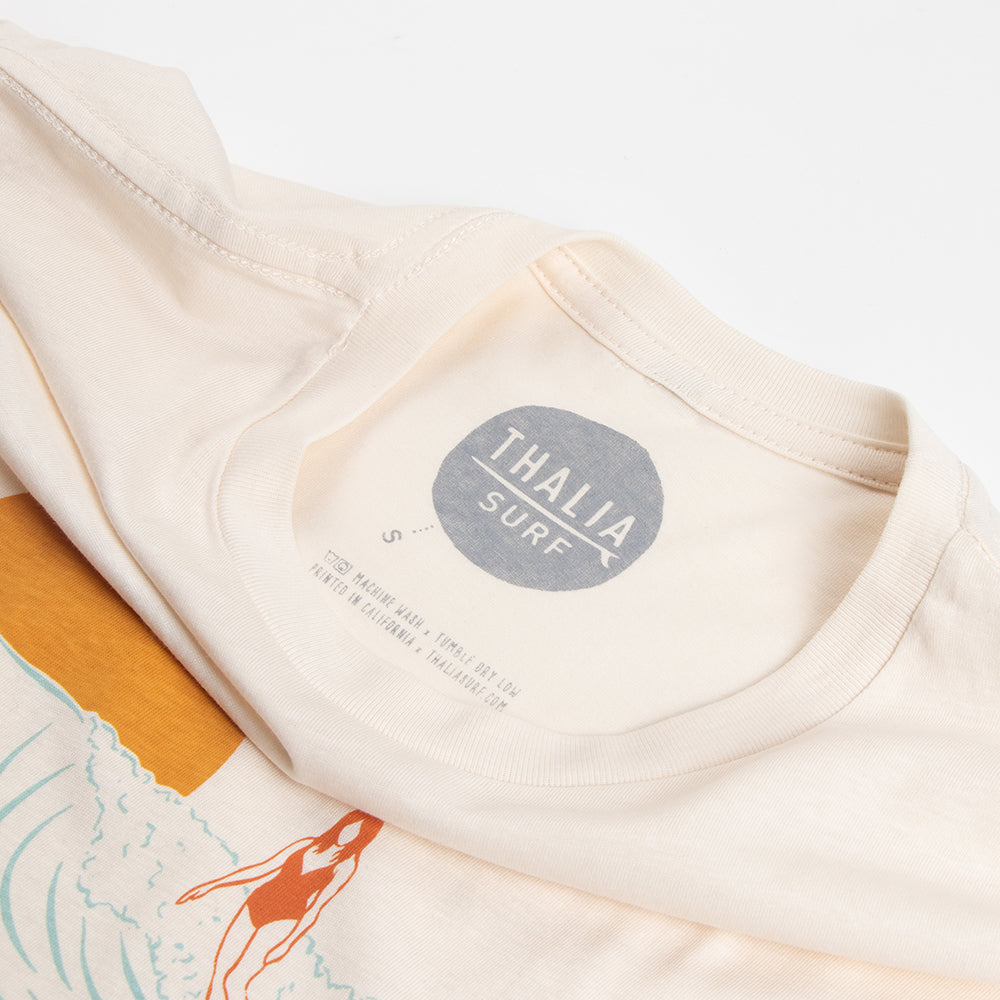 Thalia Surf Morning Glass Womens Tee, Vintage White, view 3