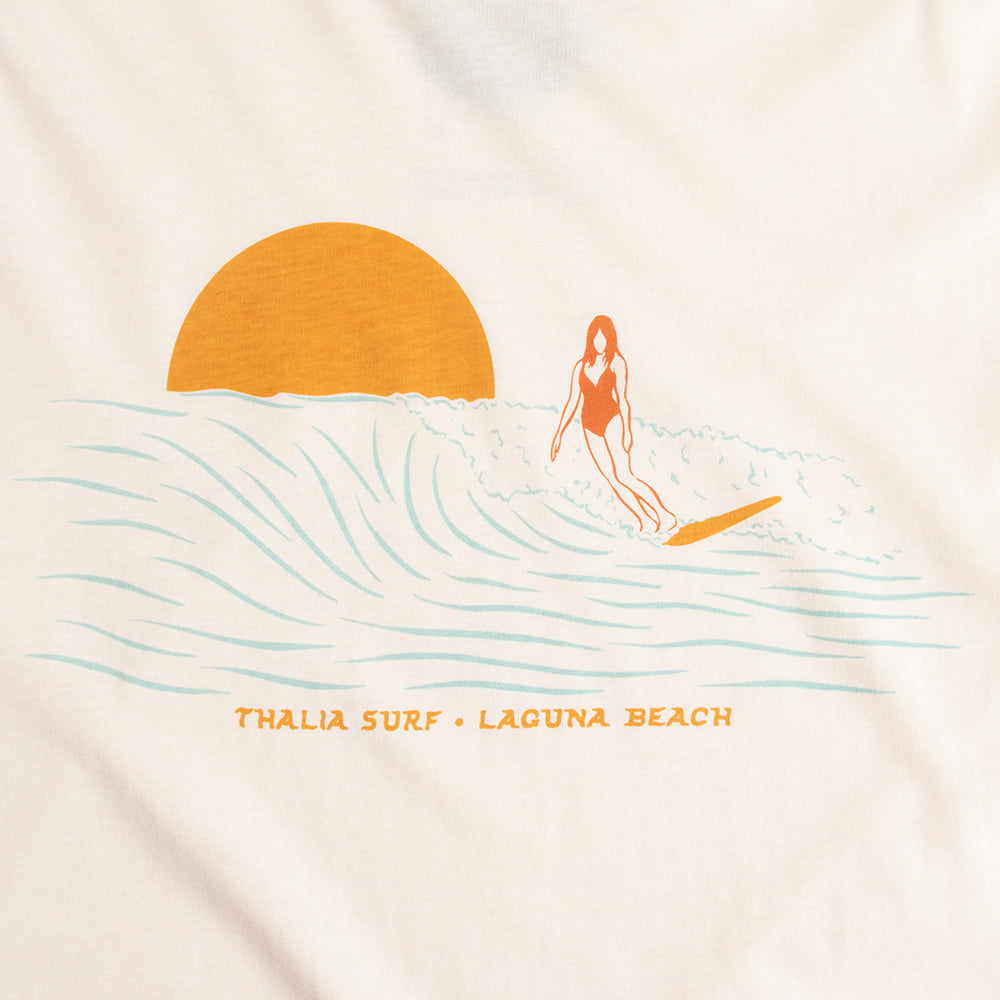 Thalia Surf Morning Glass Womens Tee, Vintage White, view 4