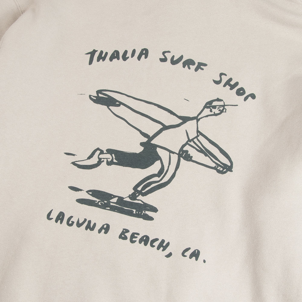 Thalia Surf x Russ Pope Skater Mens Fleece, Smoke, view 5