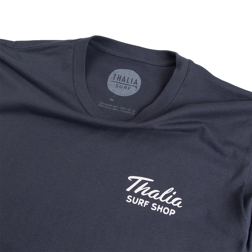 Thalia Surf Shop Mens Tee, Harbor Blue, view 4