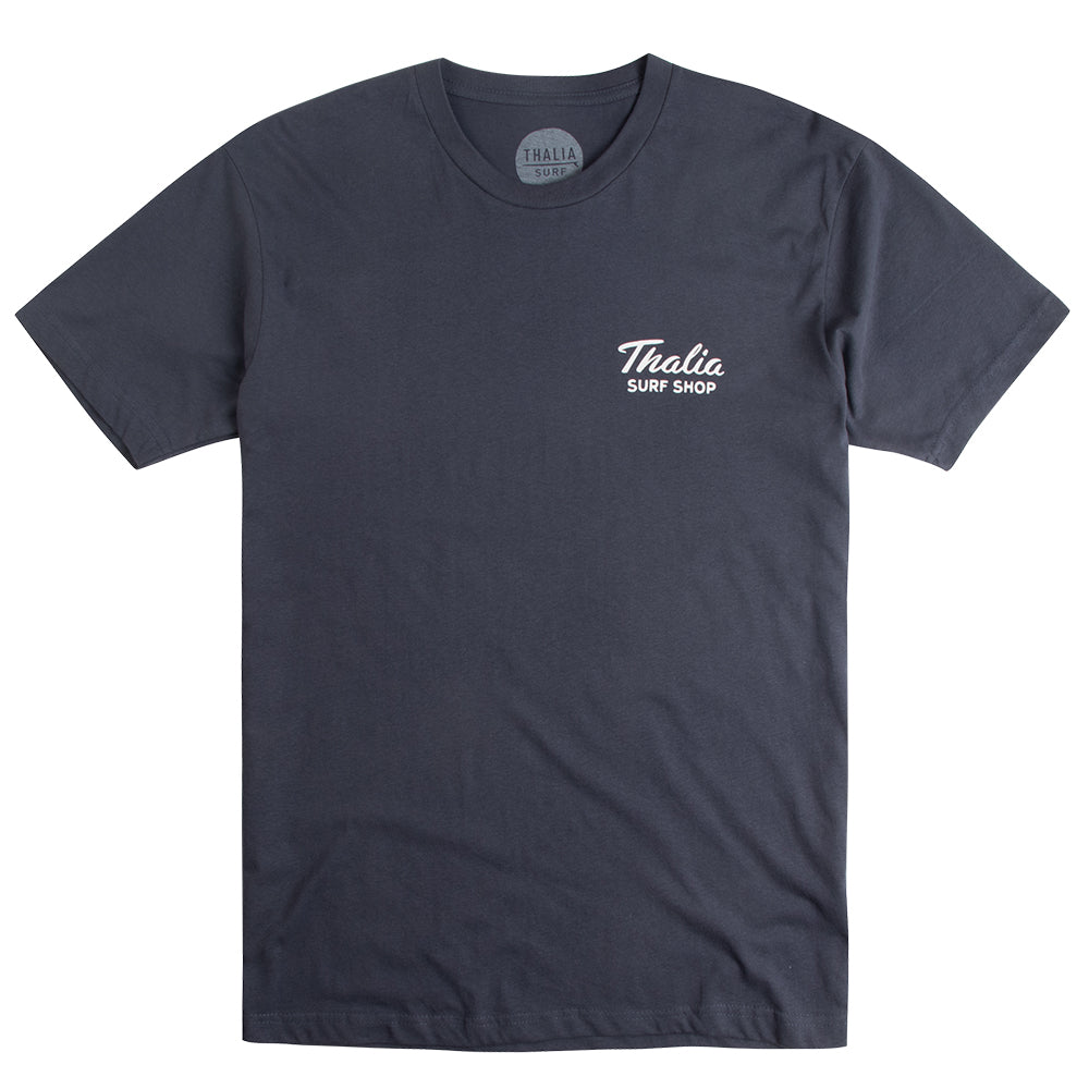 Thalia Surf Shop Mens Tee, Harbor Blue, view 2
