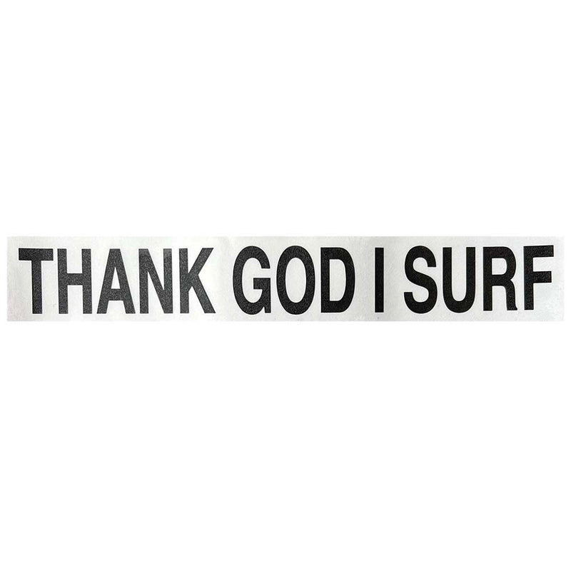 Thank God I Surf Sticker