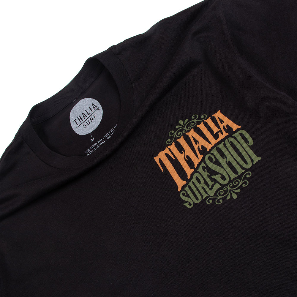 Thalia Surf Whip Cream Mens Tee, Black, view 4