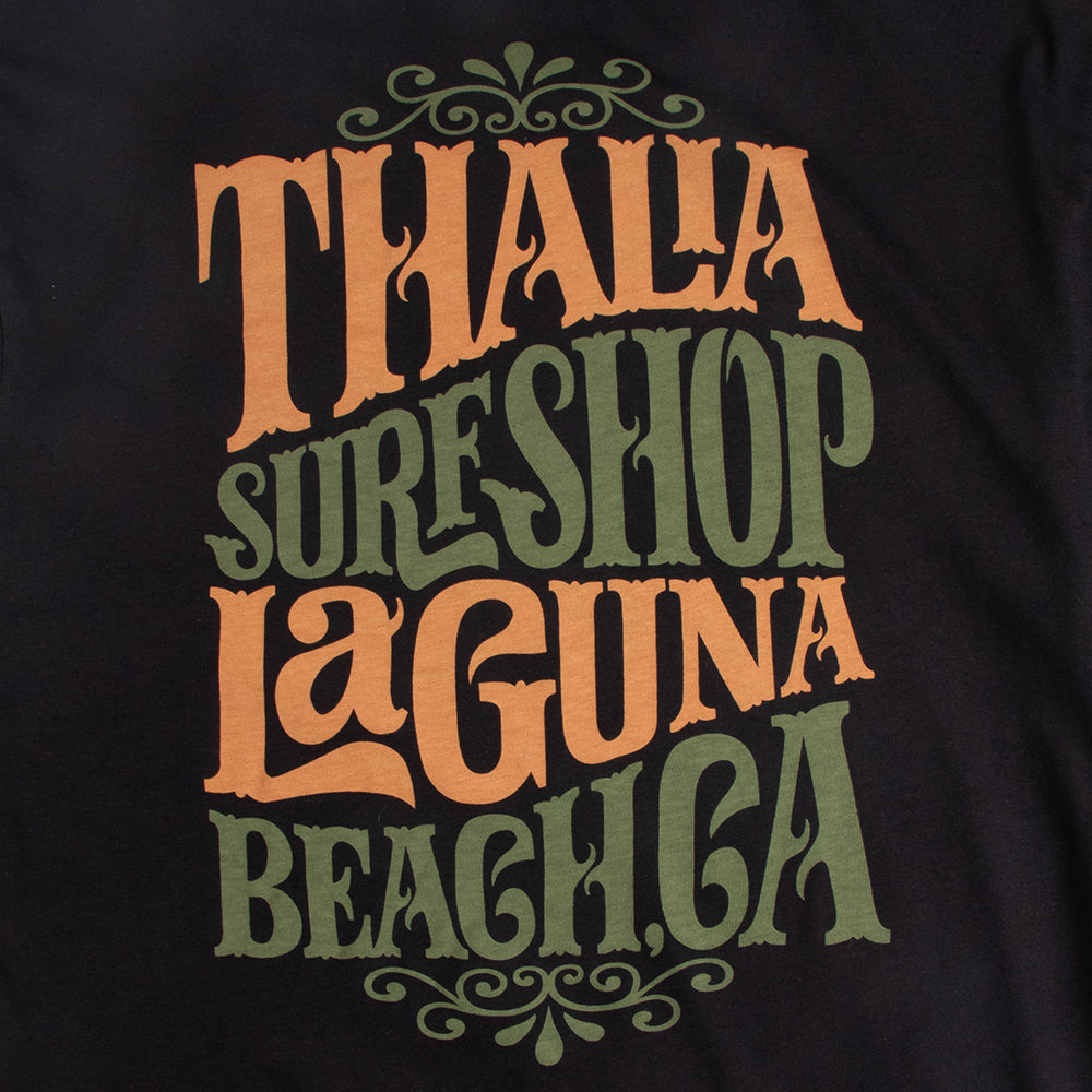Thalia Surf Whip Cream Mens Tee, Black, view 3