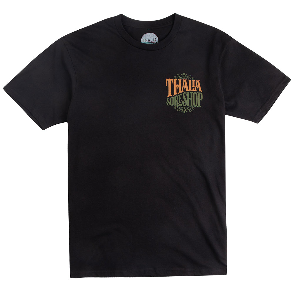 Thalia Surf Whip Cream Mens Tee, Black, view 2