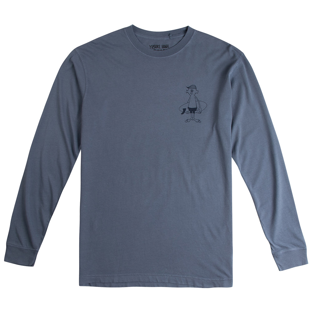 Thalia Surf x Yusuke Mens Longsleeve Tee, Blue Horizon, view 2