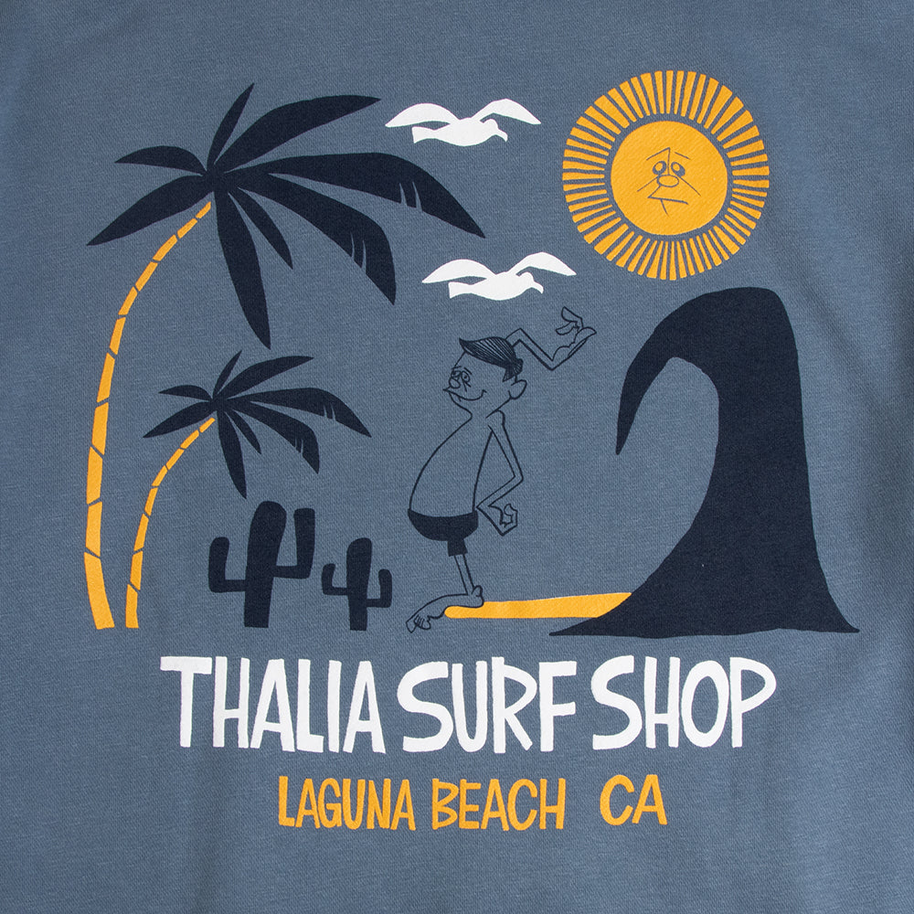 Thalia Surf x Yusuke Mens Fleece, Slate Blue, view 5