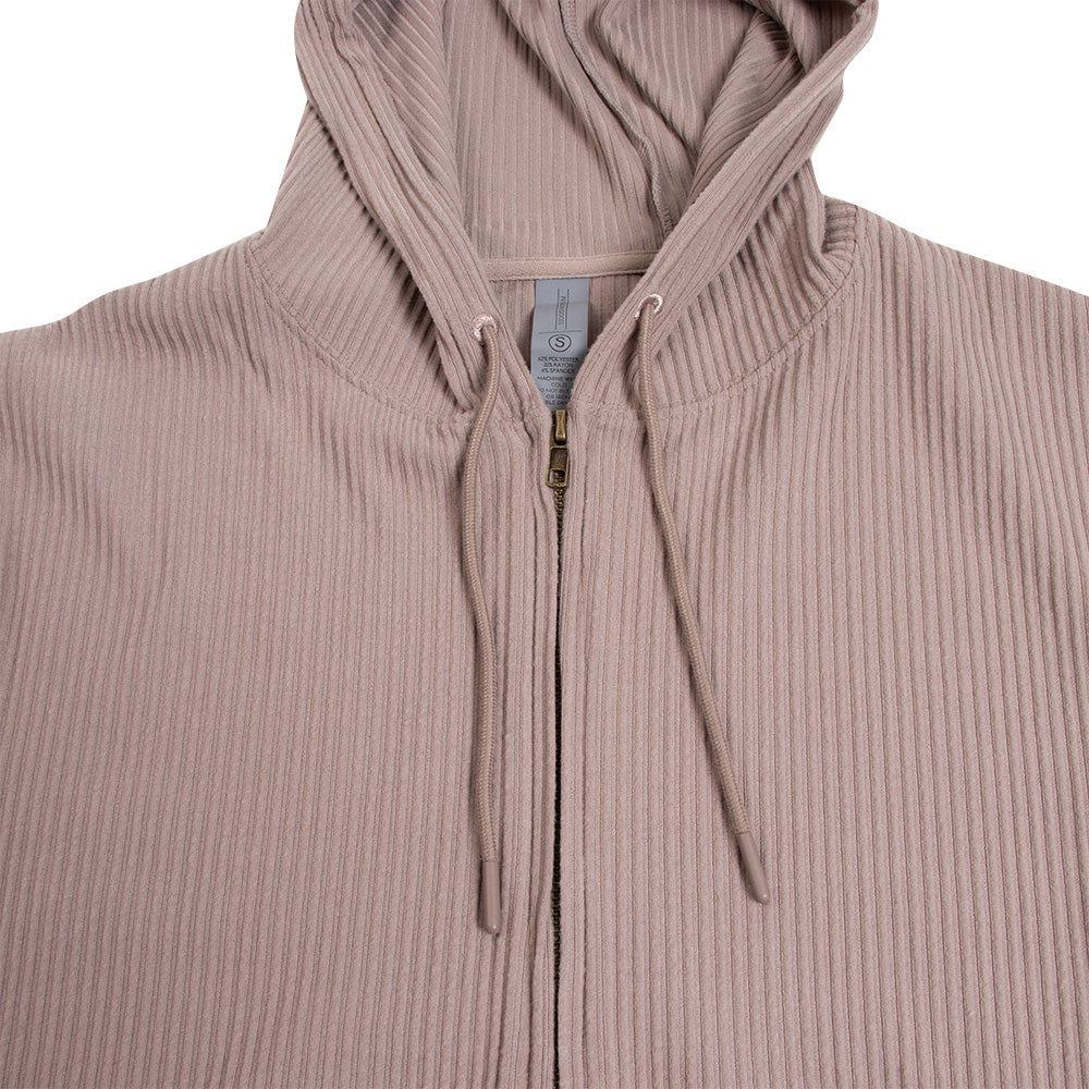 Thalia Surf Aster Ribbed Zip Up Womens Fleece