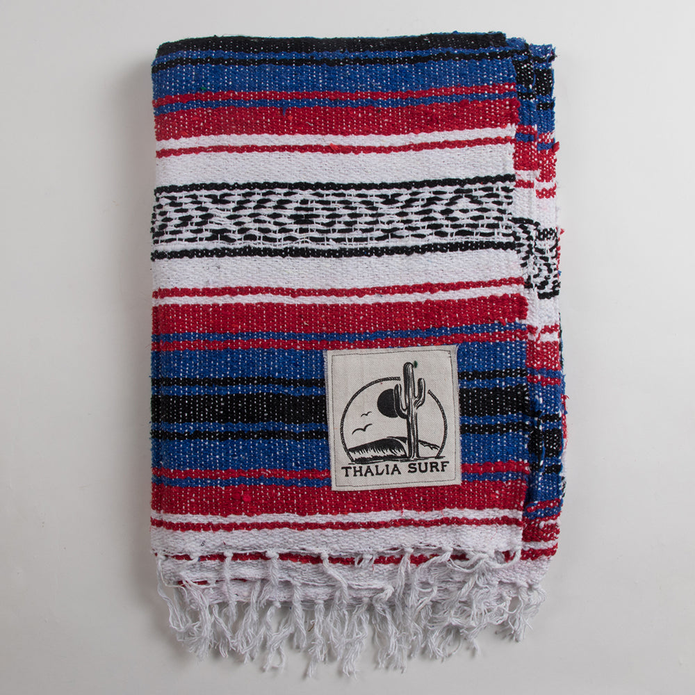 Thalia Surf Baja Beach Blanket, Red/White/Blue, view 2