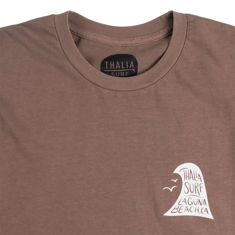 Thalia Surf Bird Barrel Mens Tee, Pigment Clay, view 3