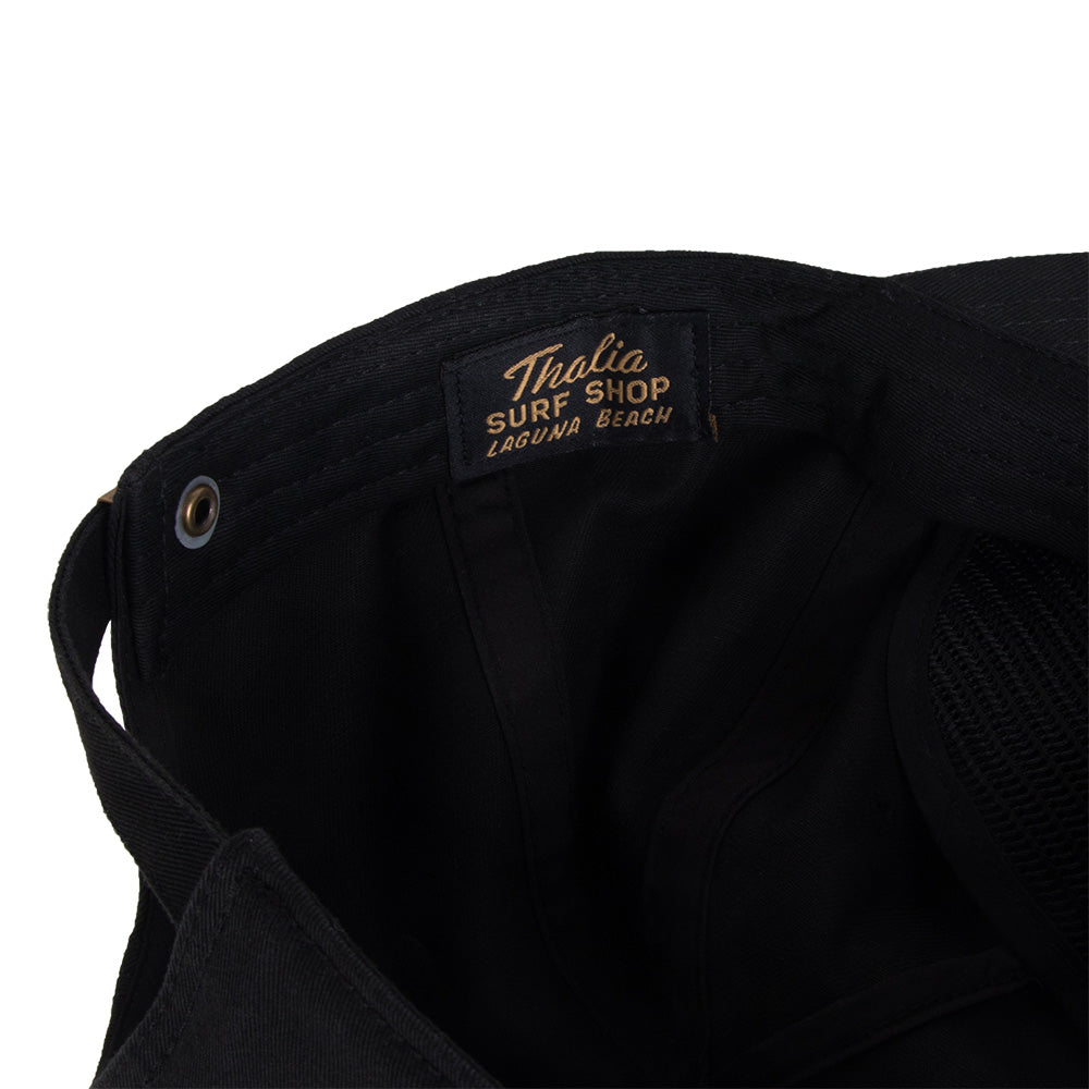 Thalia Surf BowTie Hat, Black, view 4