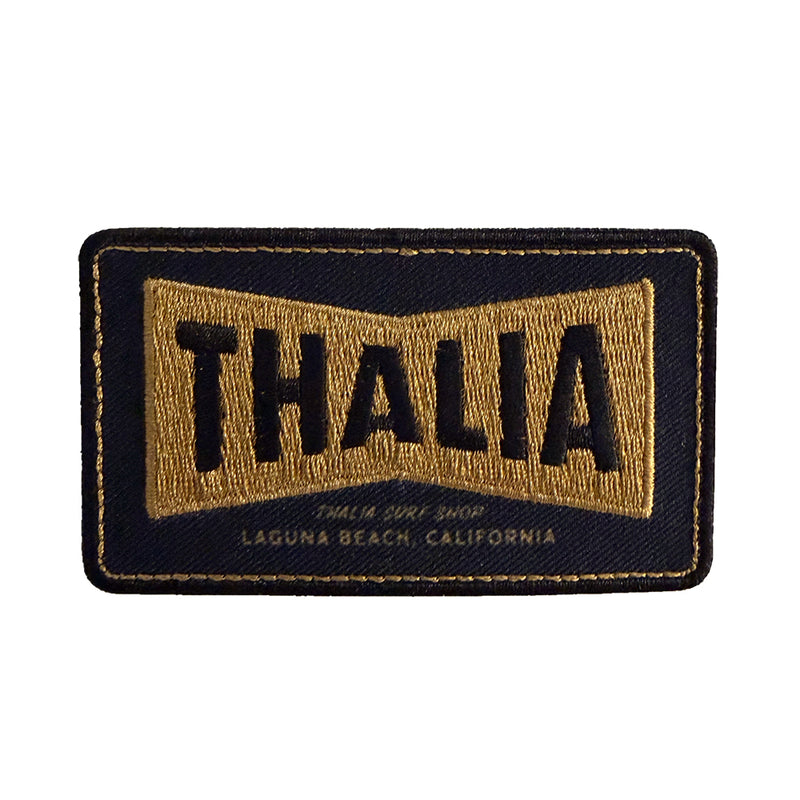 Thalia Surf BowTie Patch, Black/Gold
