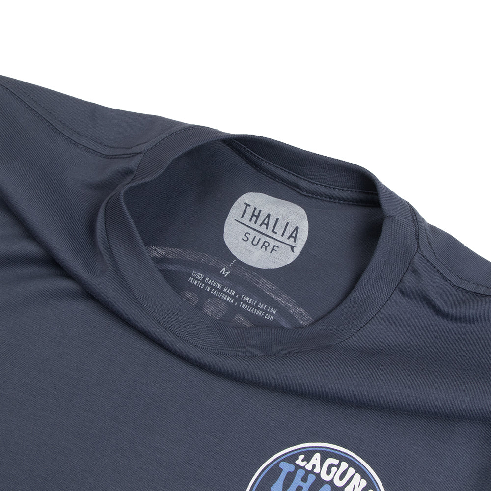 Thalia Surf Bubblegum Mens Tee, Harbor Blue, view 6
