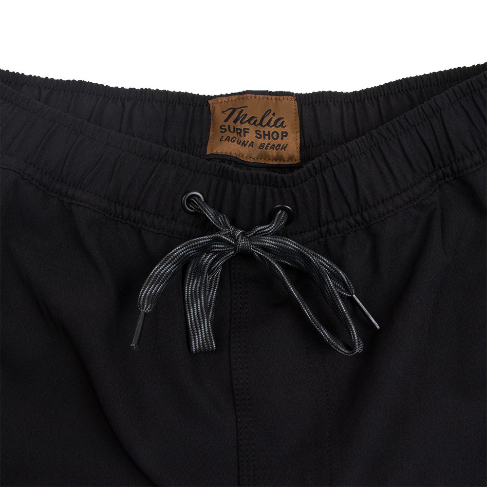 Thalia Surf Cruz Volley Mens Boardshorts, Black, view 4