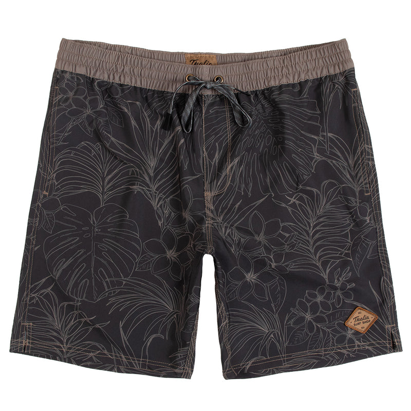 Thalia Surf Drift Volley Mens Boardshorts, Black