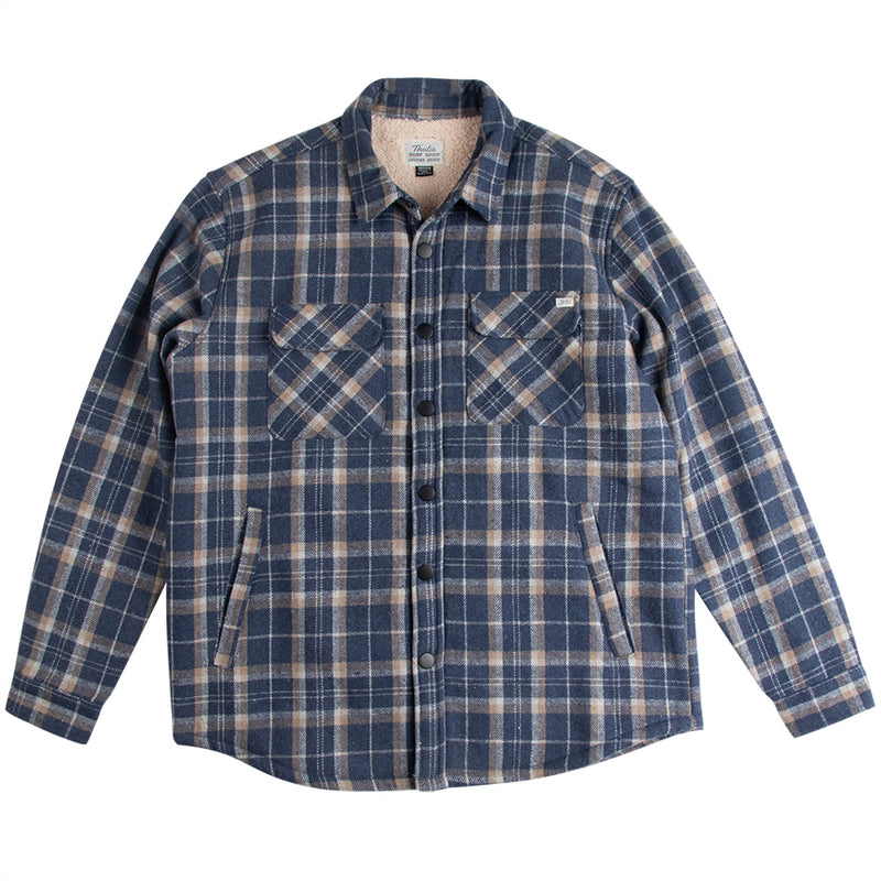 Thalia Surf Driftwood Sherpa Lined Mens Jacket, BLUE