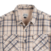 Thalia Surf Driftwood Sherpa Lined Mens Jacket, OFF WHITE