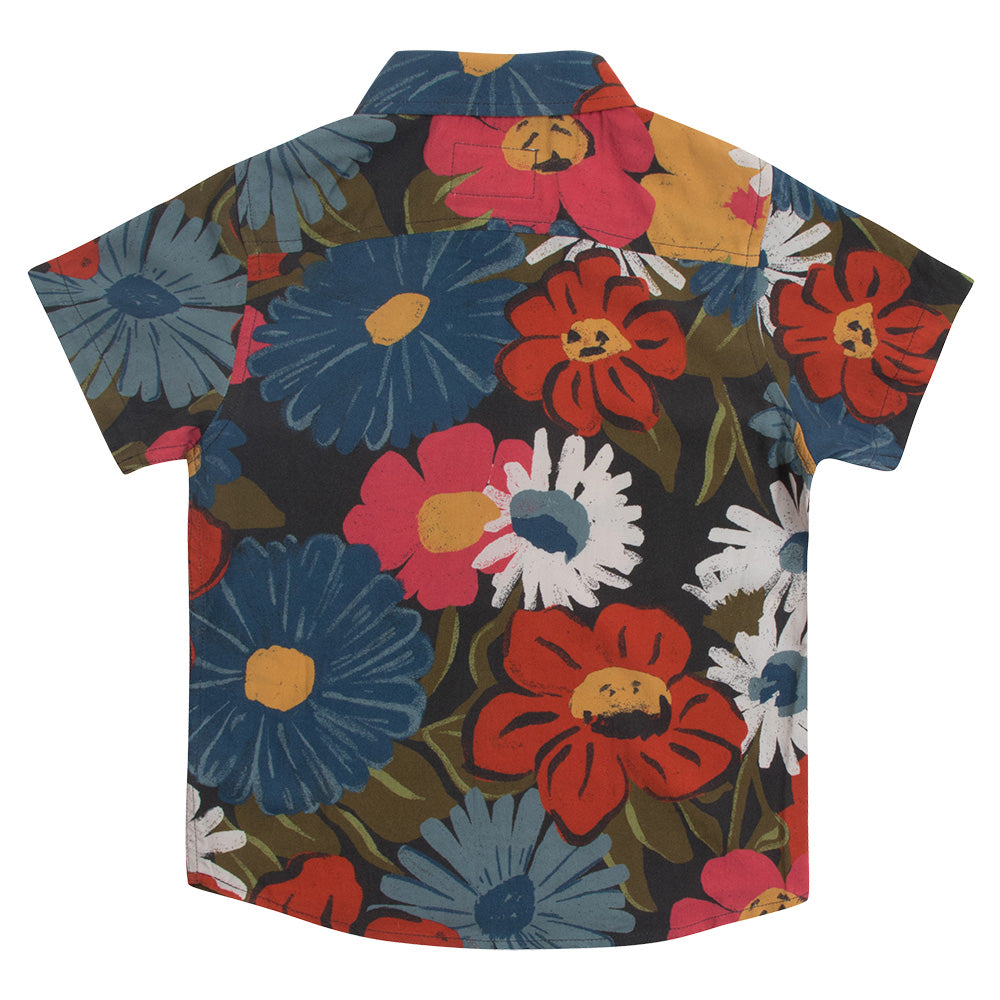Thalia Surf Flora Toddler Shirt, Blue, view 2