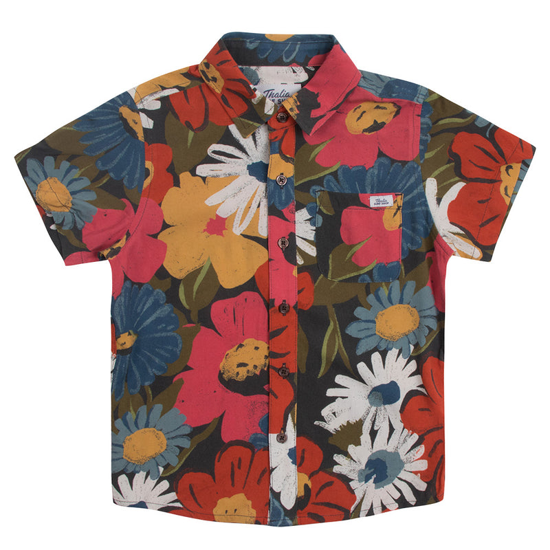 Thalia Surf Flora Toddler Shirt, Blue