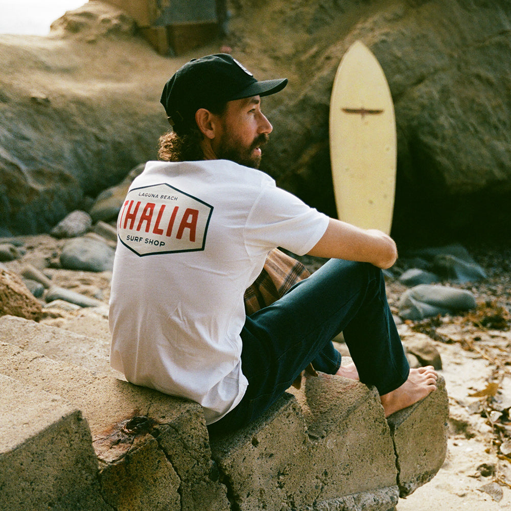 Thalia Surf Monterey Mens Tee, Crepe Marshmallow, view 3