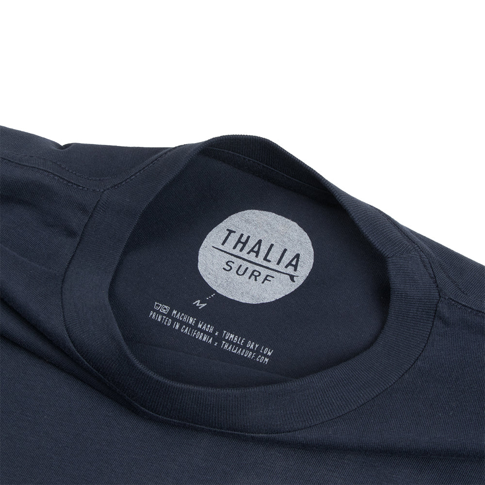 Thalia Surf Monterey Longsleeve Mens Tee, Navy Blazer, view 5