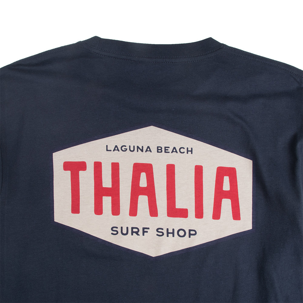 Thalia Surf Monterey Longsleeve Mens Tee, Navy Blazer, view 3