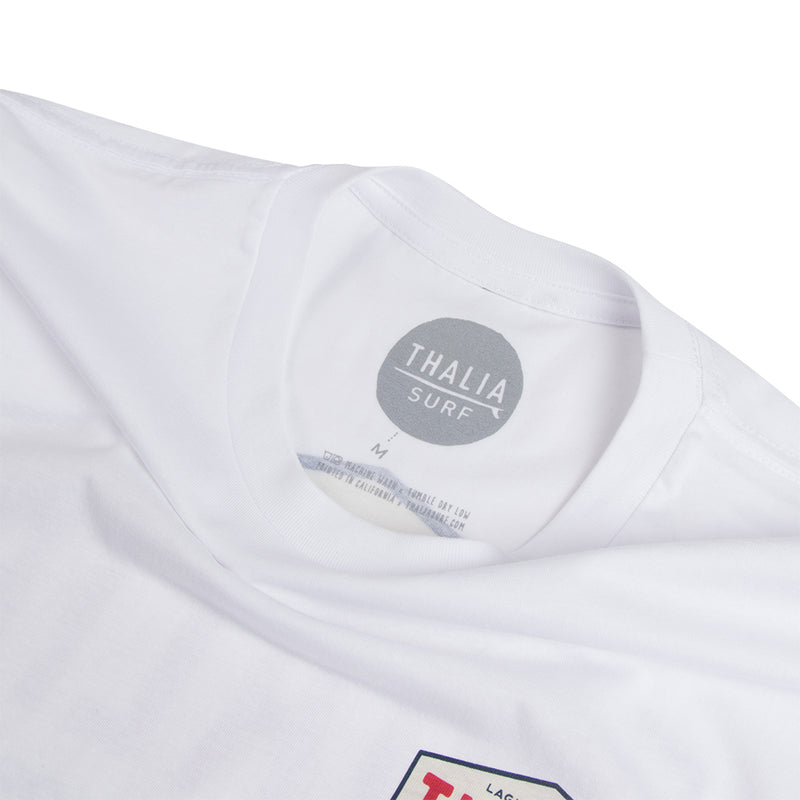 Thalia Surf Monterey Mens Tee, WHITE