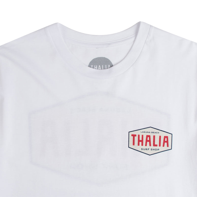 Thalia Surf Monterey Mens Tee, WHITE