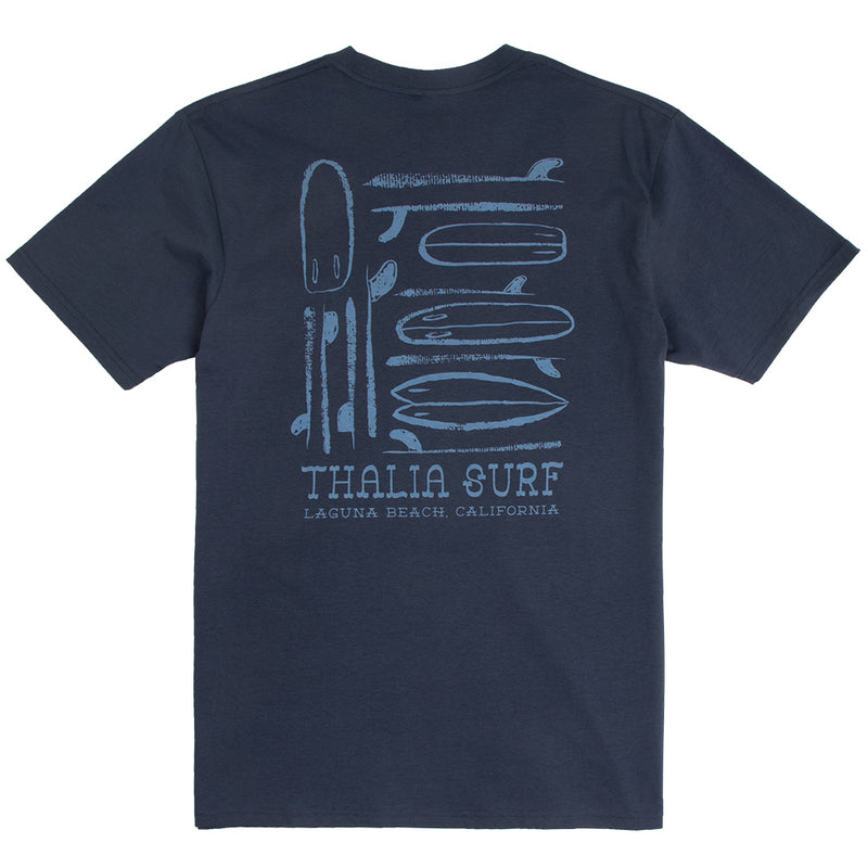 Thalia Surf Quiver Mens Tee, Harbor Blue