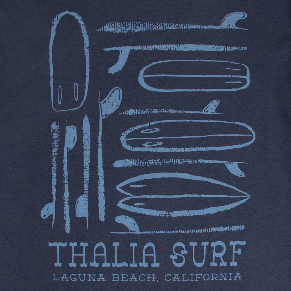 Thalia Surf Quiver Mens Tee, Harbor Blue, view 4
