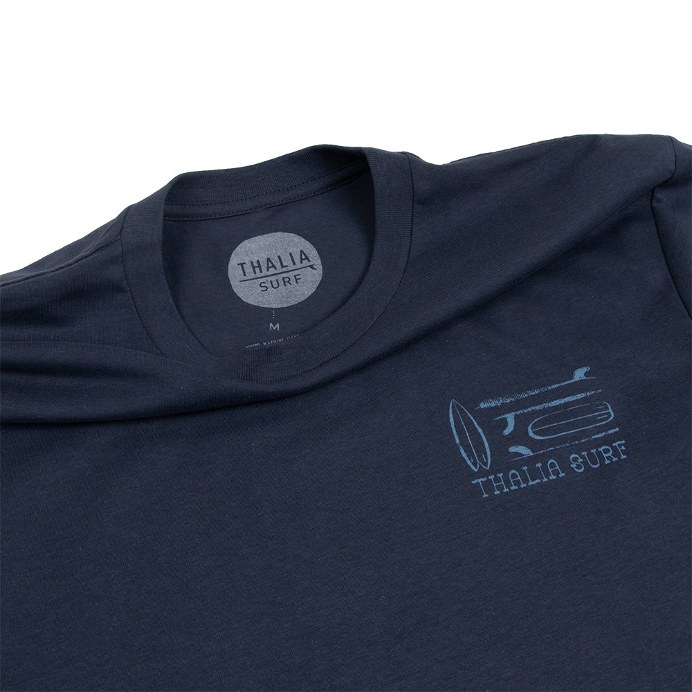 Thalia Surf Quiver Mens Tee, Harbor Blue, view 3
