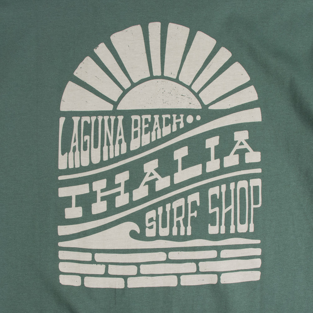 Thalia Surf Saloon Mens Tee, PINE, view 5