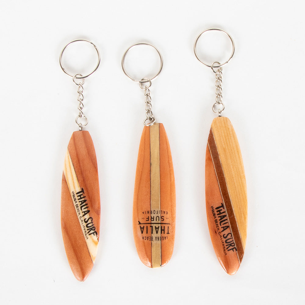 Thalia Surf Mini Wooden Surfboard Keychain