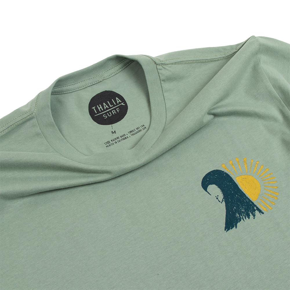 Thalia Surf Stoke Mens Tee, Artichoke, view 4