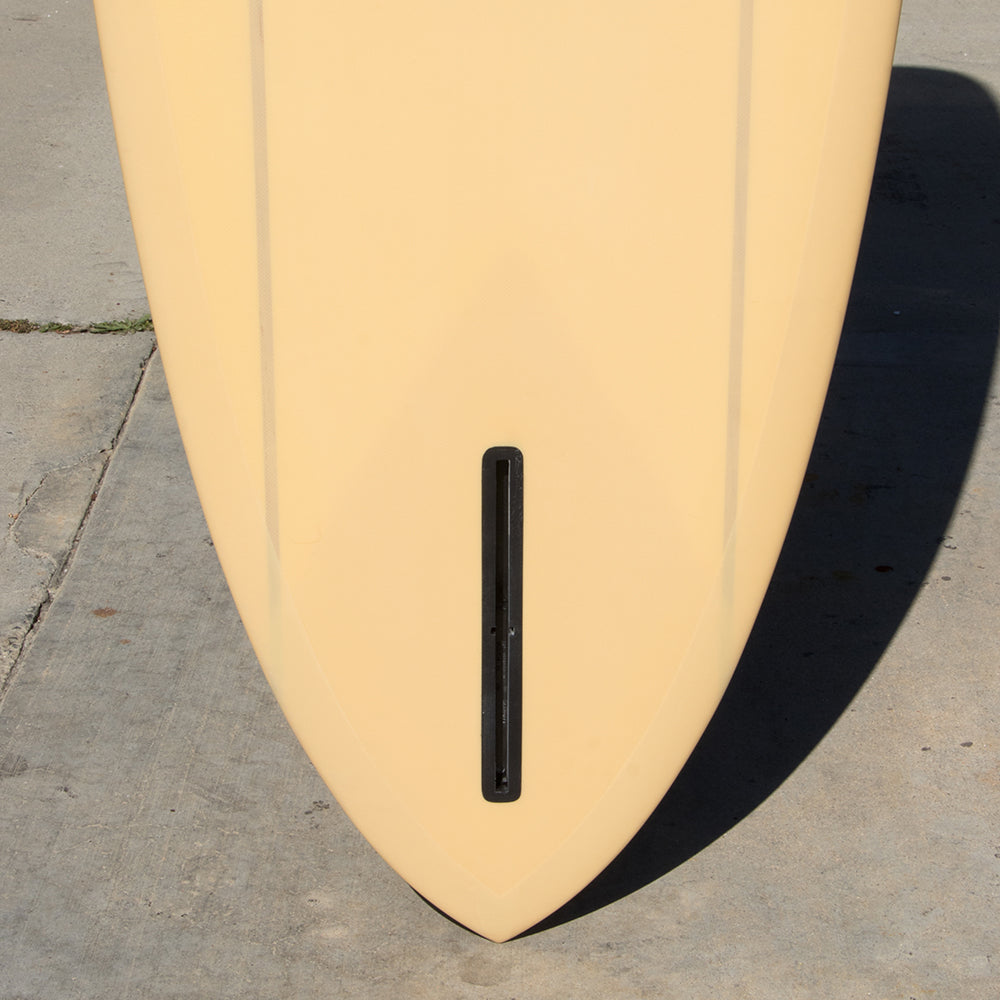 Tyler Warren 9'4" One Fin Pin Surfboard, Eggshell Yellow, view 4