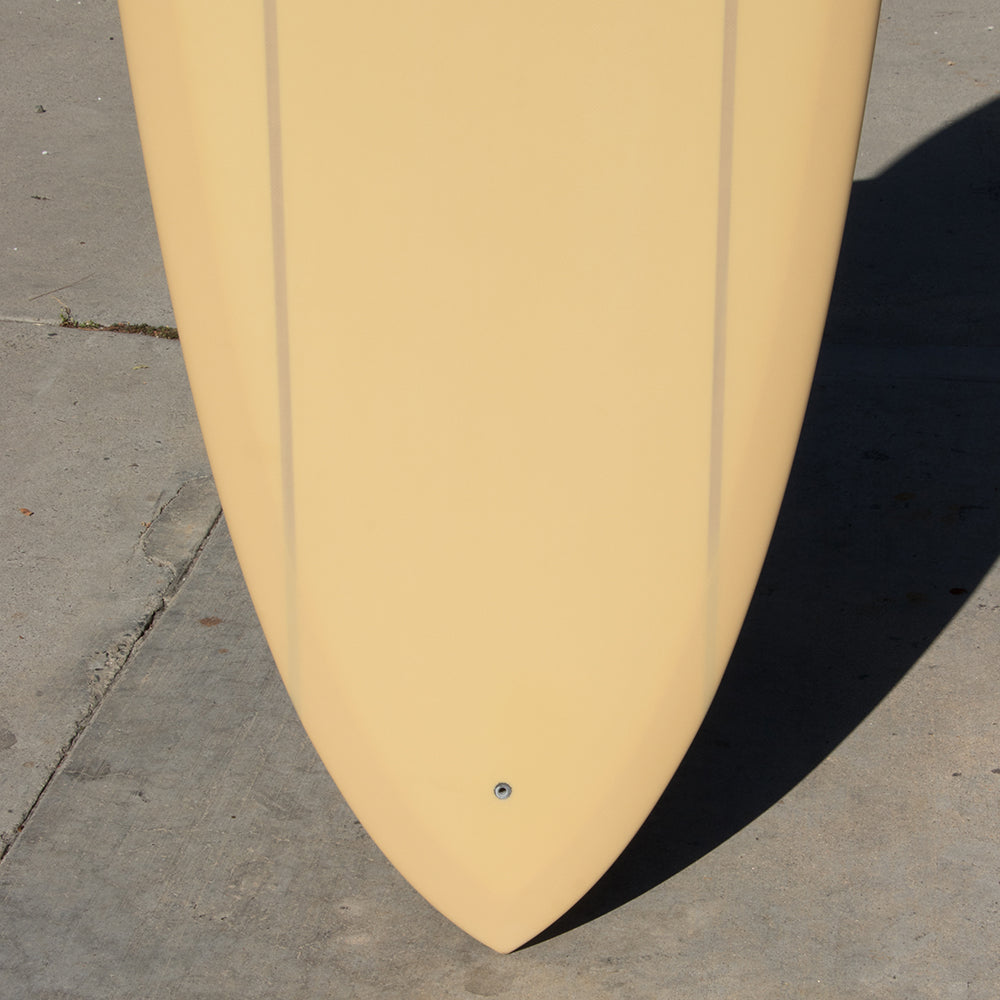 Tyler Warren 9'4" One Fin Pin Surfboard, Eggshell Yellow, view 3