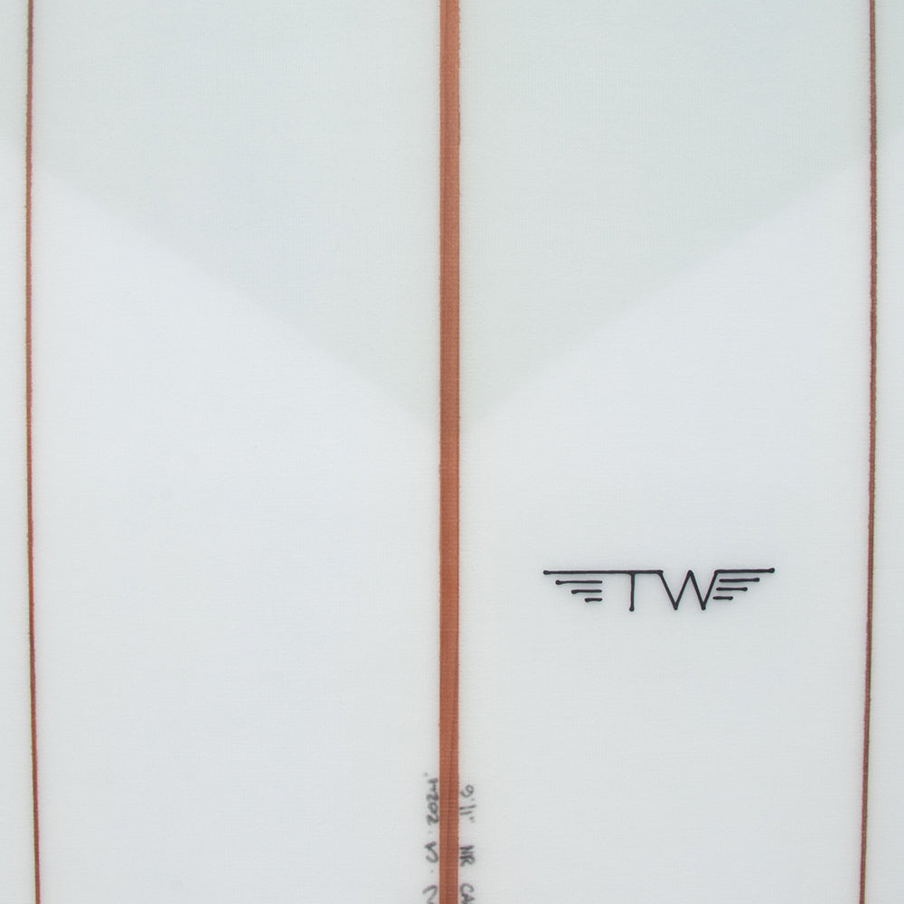 Tyler Warren 9'11" NR Carver Surfboard, Volan/ Clear, view 5