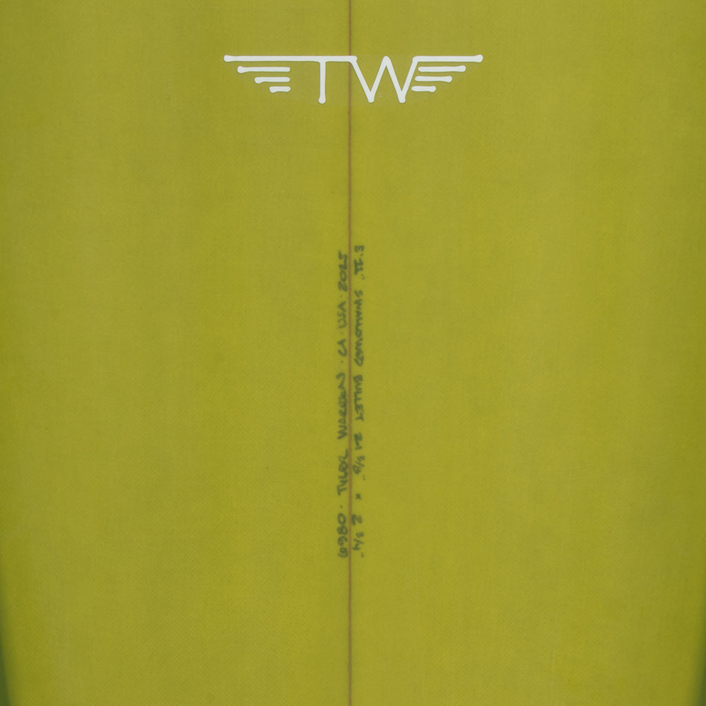 Tyler Warren 5'11" Swallowed Bullet Surfboard, Green, view 5