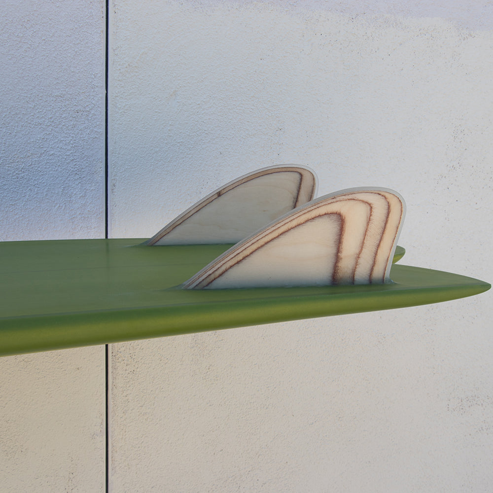 Tyler Warren 5'11" Swallowed Bullet Surfboard, Green, view 2