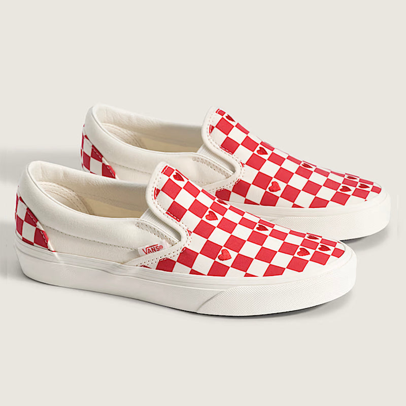 Vans Classic Slip-On Kids Shoes, Red Hot Valentines