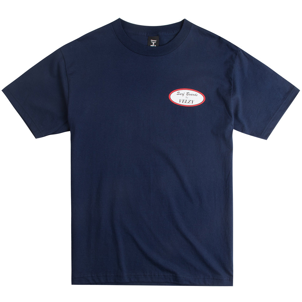 Velzy Surfboards Oval Tee | Classic Surf Pioneer Heritage Shirt