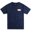 Velzy Surfboard Oval Mens Classic Tee, NAVY