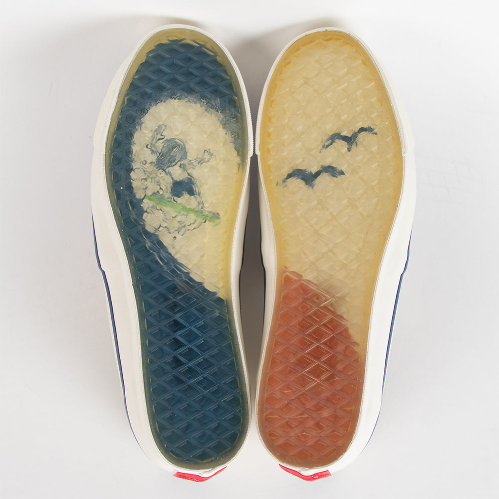 Vans x Thalia Surf Authentic Reissue 44 Mens Shoes, (Thalia) Blue/Marshmallow, view 5