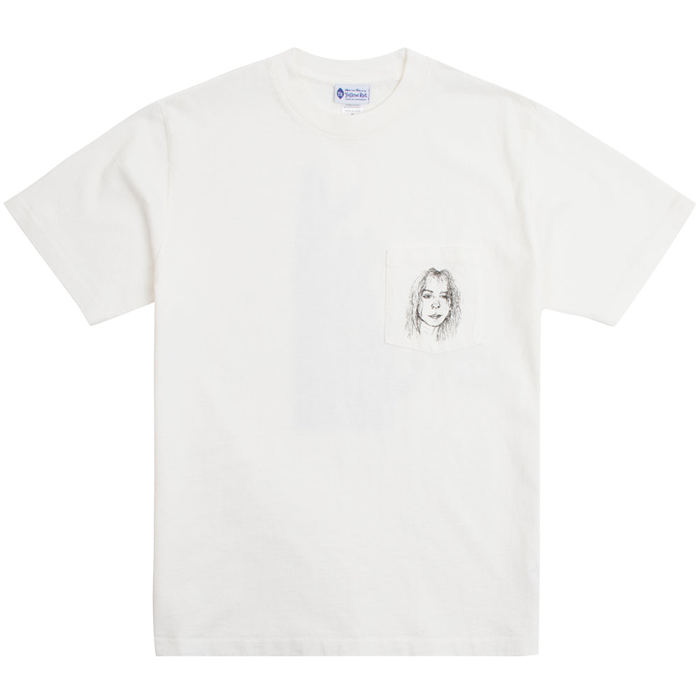 Yellow Rat Elle's Surfboard Mens Tee, White, view 2