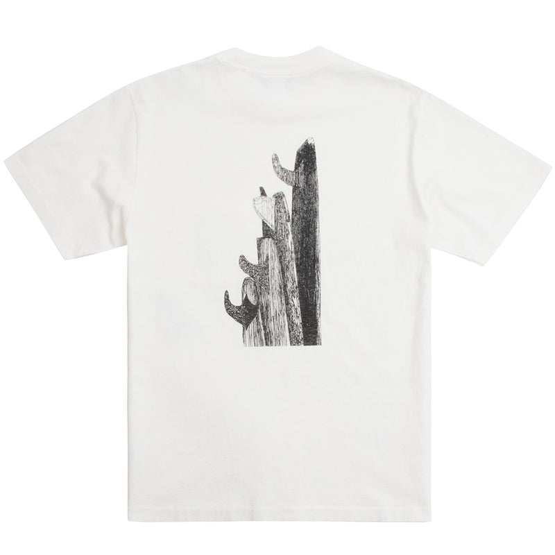 Yellow Rat Elle's Surfboard Mens Tee, White