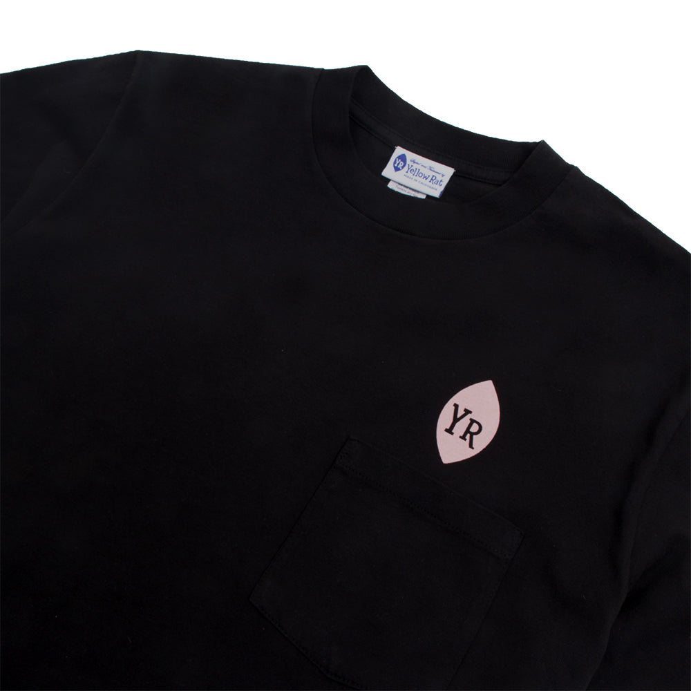 Yellow Rat Dangerous When Wet Mens Tee, Black, view 4