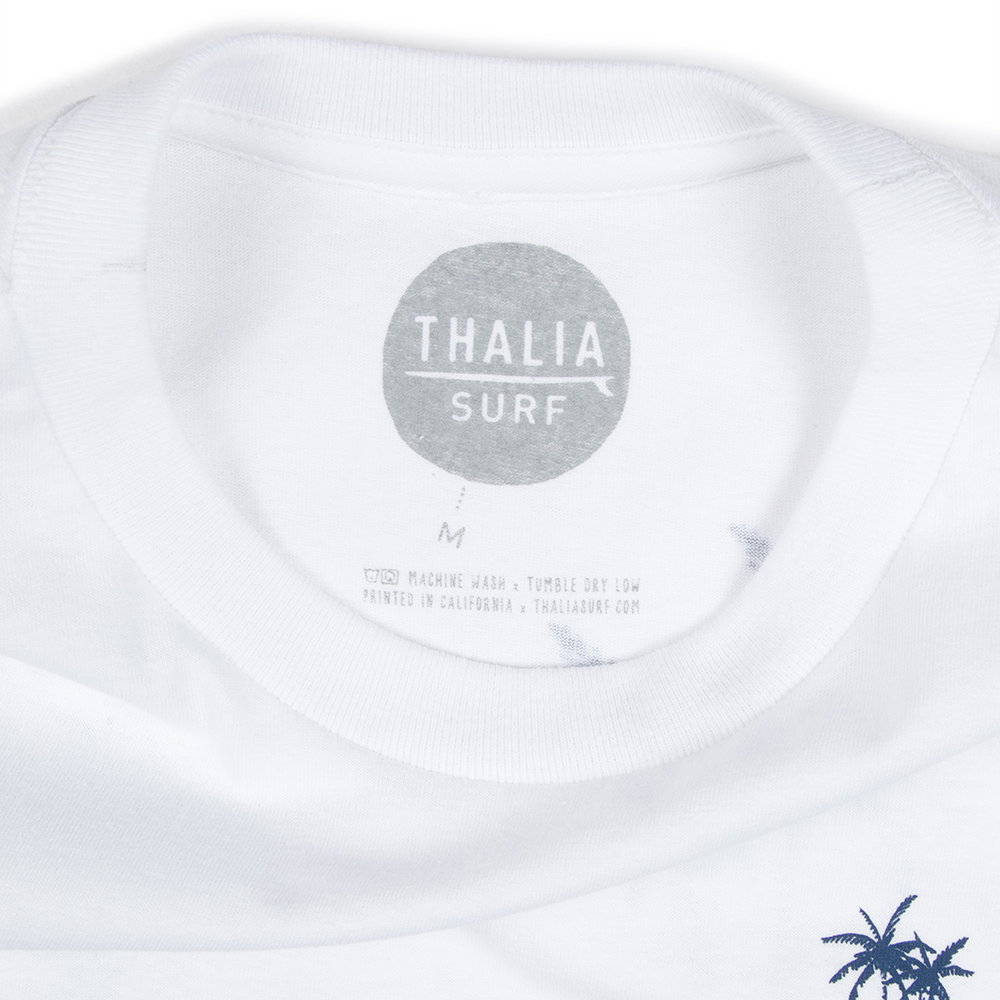 Thalia Surf Hula Mens Tee, White, view 5