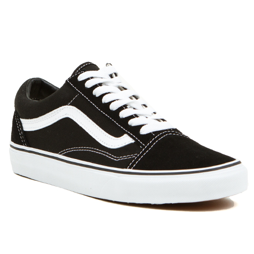 Vans Classics Old Skool Mens Shoes, Black/White, view 2